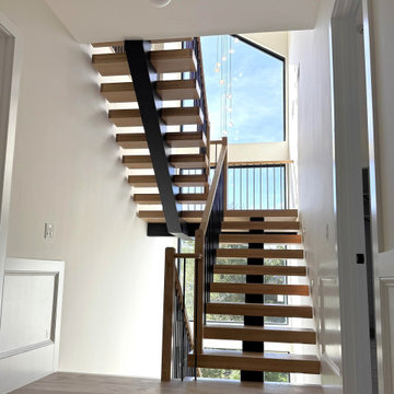 Project #139 | Four Story Modern Floating Staircase