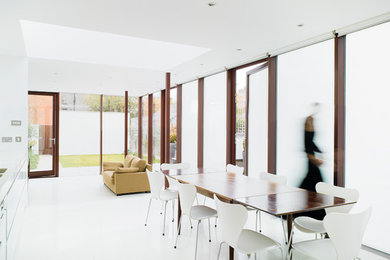 Inspiration for a contemporary dining room in Dublin.