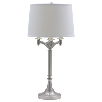 House of Troy Lancaster Satin Nickel Six Way Table Lamp - L850-SN
