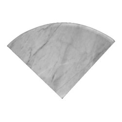 Carrara Marble Italian White Bianco Carrera Corner Shelf Honed - Home Decor