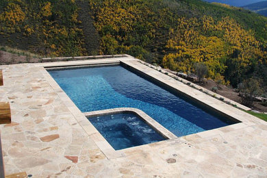 Inspiration for a modern pool remodel in Denver