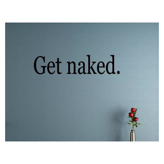 Get Naked, Wall Decor Stickers - Contemporary - Wall Decals - by