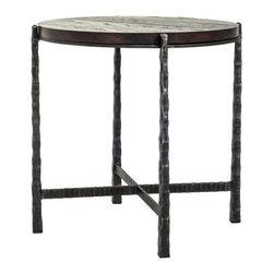 Nash Round End Table by Charleston Forge - Side Tables And End Tables