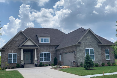 Inspiration for a craftsman exterior home remodel in Louisville