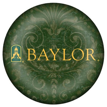 PW3121-Baylor with Bear on Green Crock Paperweight