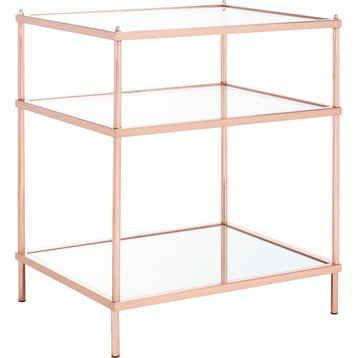 Noelia Accent Table, Rose Gold