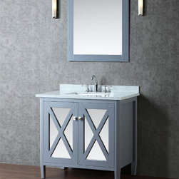 Ariel by Seacliff Summit 36" Single-Sink Bathroom Vanity Set - Bathroom Vanities And Sink Consoles