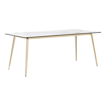 Harper Dining Table, Silver