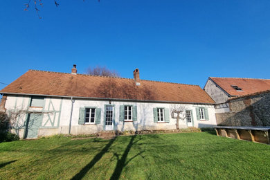 Idée de décoration pour une façade de maison.