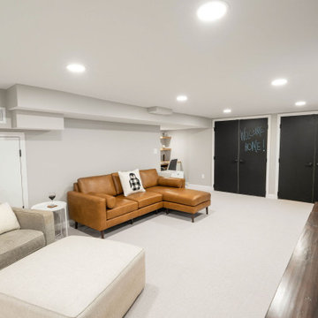 Basement Remodel includes Workout Gym, Family Play Room & Office Space