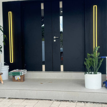 Cynex 6777 Black double doors