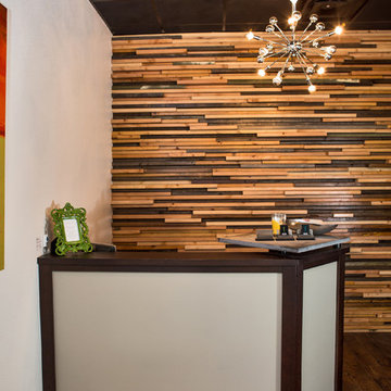 Reception Desk and Product Shelf