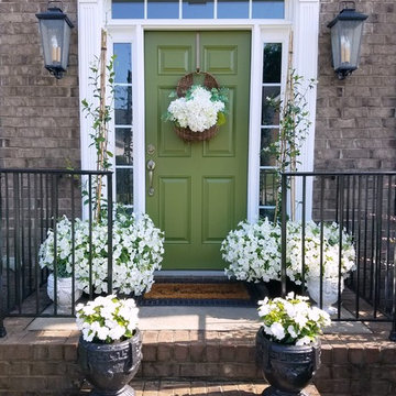 GREEN FRONT DOOR - ADDING CURB APPEAL
