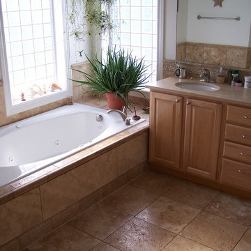 Turkish Travertine Master Bath