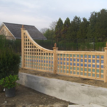 Tennis Court Fence Accents installed in Southampton, NY
