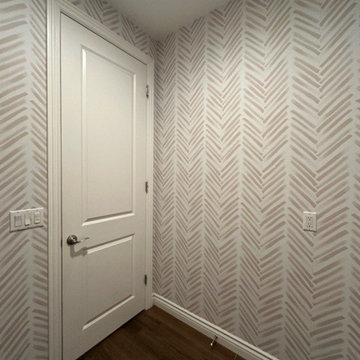 Hallway wallpaper installation in Altadena