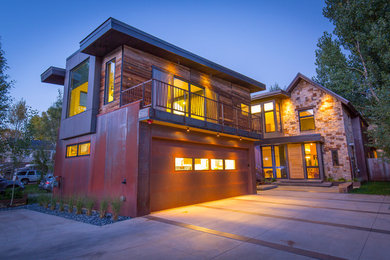 Home design - rustic home design idea in Denver
