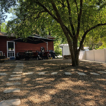 Gravel Patio with Stepping Stones Installation - Clifton Park, NY
