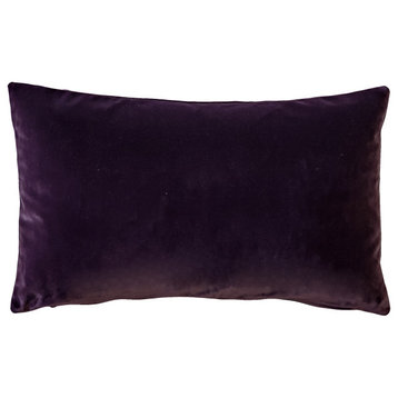 Castello Velvet Throw Pillows, Complete Pillow with Insert (18 Colors, 3 Sizes)