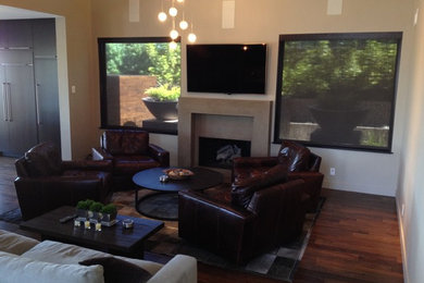 Inspiration for a contemporary living room remodel in San Diego