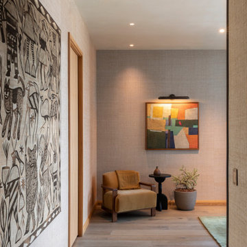 Proper Vibes Penthouse Primary Bedroom Entry with Stahl & Band Lounge