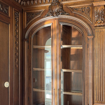 Classic Handcrafted Wood Home Bar in NJ.