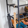 Shoe Rack, Steel, Holds 39.6 lbs, Black