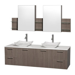 Amare Wall Mounted Bathroom Vanities Sets - Bathroom Vanities And Sink Consoles