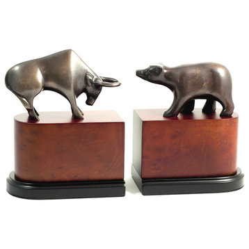 Bull and Bear Bookends