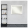 Ridge White Beveled Wall Mirror 45.5 x 35.5 in.