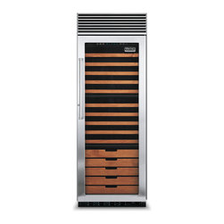 Viking 30" Tri-zone Wine Cellar, Stainless Steel Right Hinge | VCWB301RSS - Refrigerators