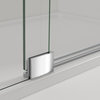 Milano 36" W x 72" H Hinged Frameless Tub Door in Polished Chrome