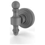 Allied Brass - Retro Wave Robe Hook, Matte Gray - The traditional motif from this elegant collection has timeless appeal. Robe Hook is constructed of the finest solid brass materials to provide a sturdy hook for your robes and towels. Hook is finished with our designer lifetime finishes to provide unparalleled performance