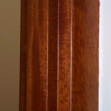 Faux stone and wood