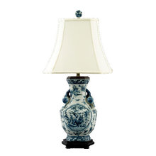 Blue and White lamps