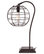 Franklin Table Lamp, Edison Bulb, Steel/Chocolate