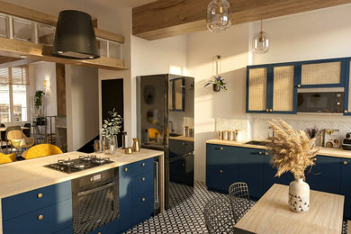 Idées déco pour une cuisine industrielle.