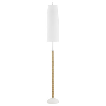 Mariana 2 Light Floor Lamp, Textured White