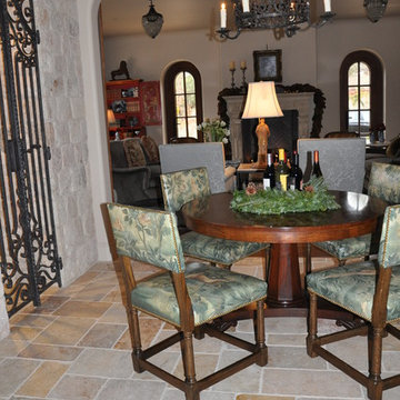 Dining room fireplace