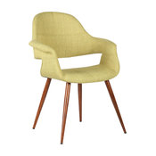 Phoebe Mid-Century Dining Chair, Green