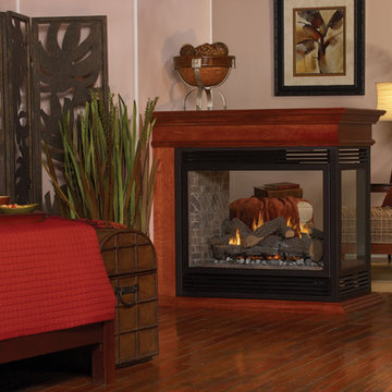 Traditional Style See-Through and Multi-Sided Fireplace - American Hearth
