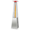 90" Tall Pyramid Patio Heater Quartz Glass Tube Flame Heating 42000 BTU
