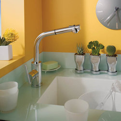Danze Parma Single Handle Pull-Out Kitchen Faucet - Kitchen Faucets