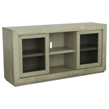 Palisades 64" TV Entertainment Console In Stone Gray-Beige