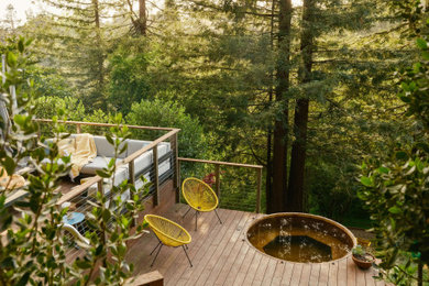 Example of a trendy deck design in San Francisco