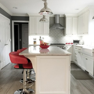South Windsor Splash of Red Kitchen Renovation