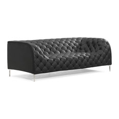 Unique Sofas Houzz Zuo Modern Contemporary Providence Sofa Black Sofas