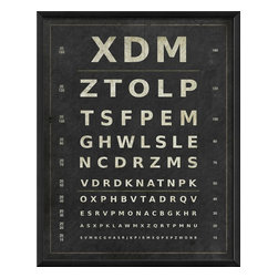 The Artwork Factory - Eye Chart XDM Framed Artwork - Prints And Posters