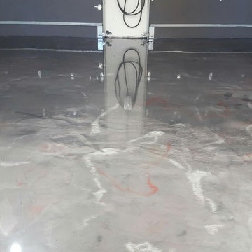 Oil, Cracks, Uneven Floor, Cold Weather, Unhappy Client