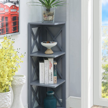 Oxford 3 Tier Corner Bookcase